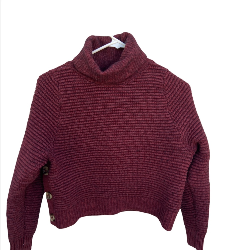 Madewell side button turtleneck. XS